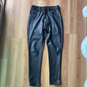 Kancan Skinny Faux Leather Pants